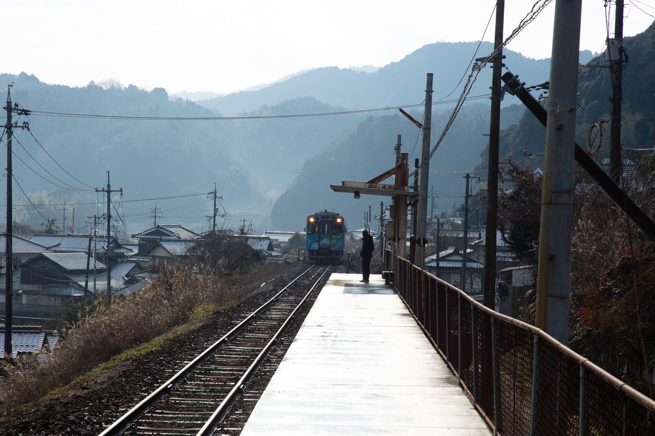 錦川鉄道錦川清流線・行波駅(山口県:2026年1月)