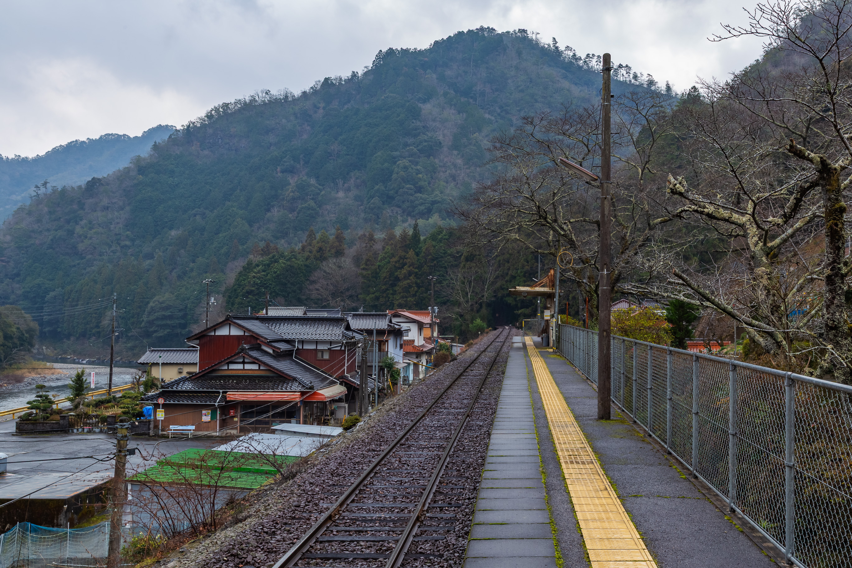 錦川鉄道錦川清流線・椋野駅(山口県:2026年1月)