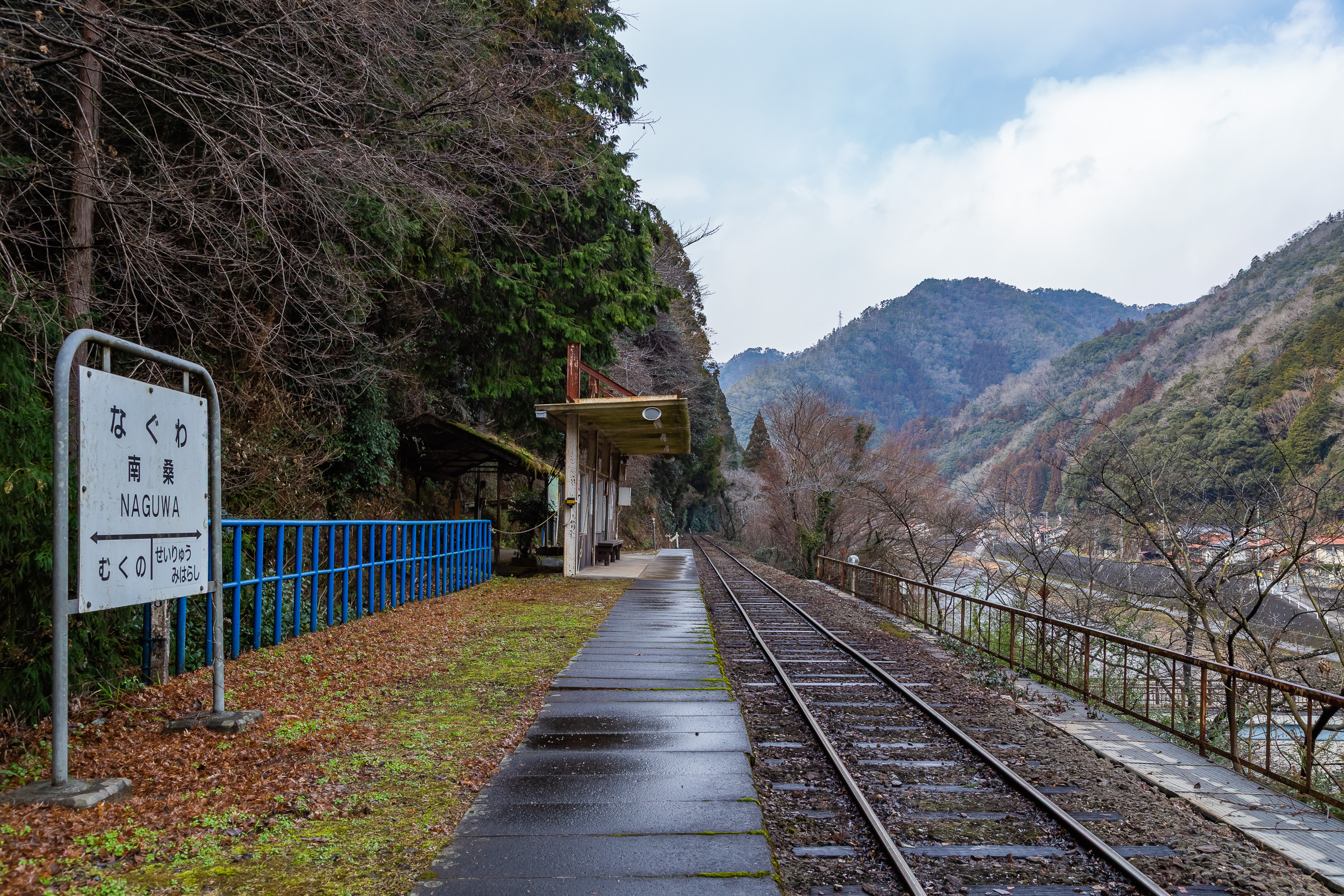 錦川鉄道錦川清流線・南桑駅(山口県:2026年1月)