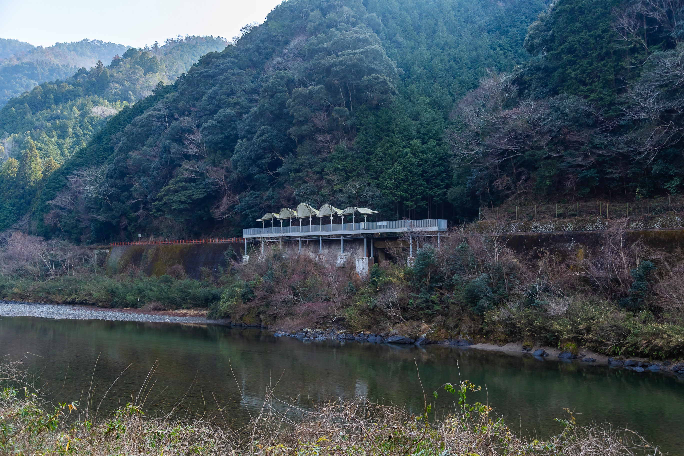 錦川鉄道錦川清流線・清流みはらし駅(山口県:2026年1月)