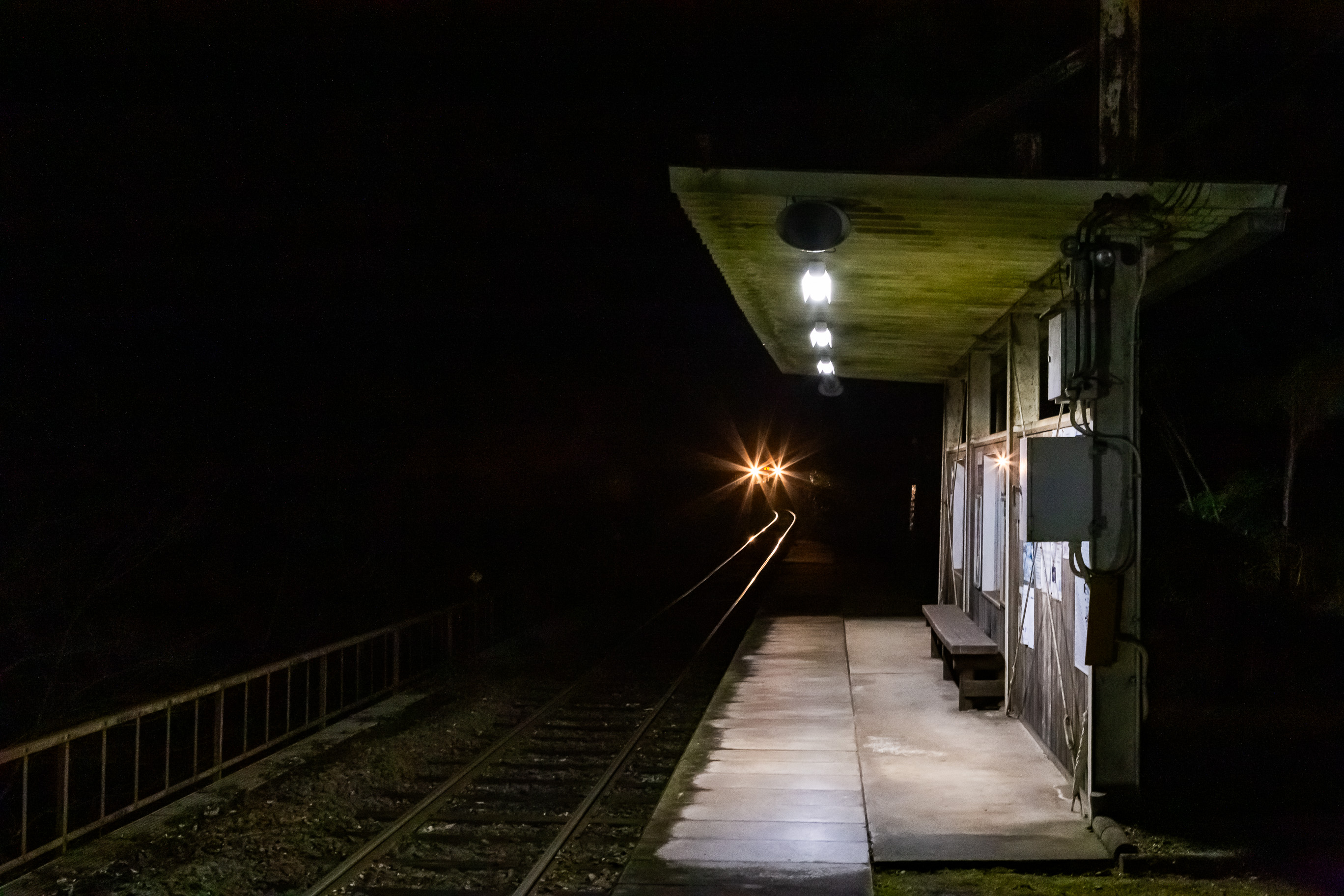 錦川鉄道錦川清流線・南桑駅(山口県:2026年1月)