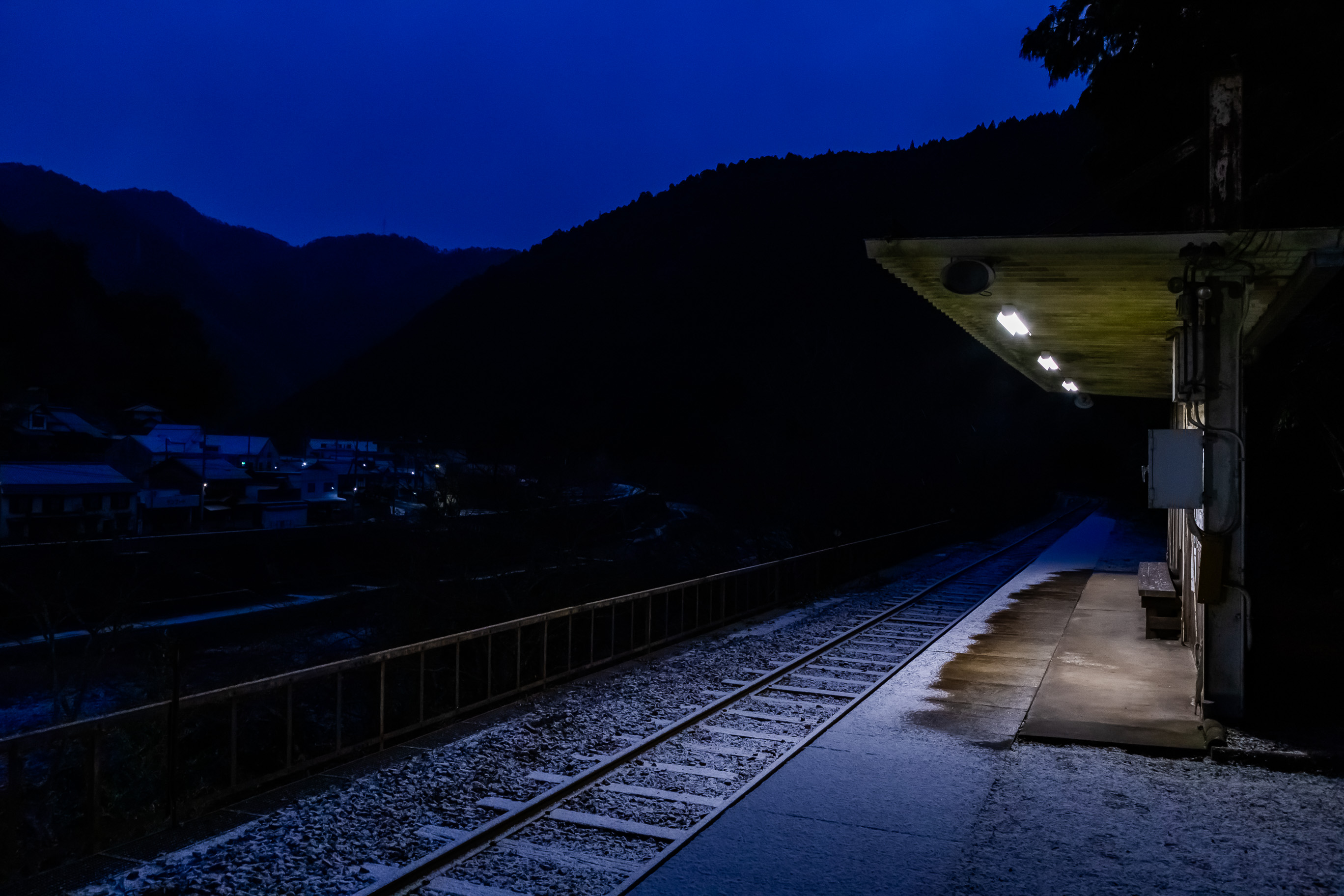 錦川鉄道錦川清流線・南桑駅(山口県:2026年1月)