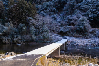 岩国・長走集落付近長走沈下橋（山口県：2026年1月）