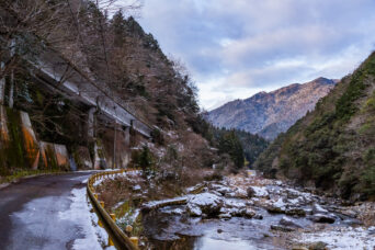 国鉄岩日線未成線・周防深川～下須川間（山口県：2026年1月）