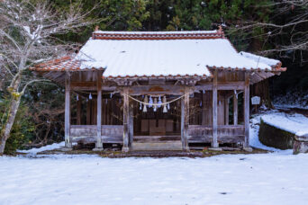 岩国・上須川集落・河内神社（山口県：2026年1月）