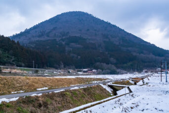 津和野・元笹山集落から望む青野山（島根県：2026年1月）