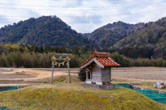 山口・徳地・御馬集落・稲守社（山口県：2026年1月）