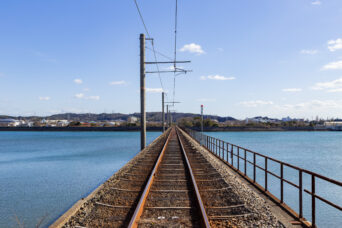 JR小野田線・居能～妻崎間・厚東川橋梁（山口県：2026年1月）