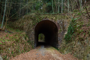 船木鉄道鉄道線・吉部～大棚間・大棚トンネル跡（山口県：2026年2月）