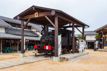 道の駅・蛍街道西ノ市・長門鉄道保存車両（山口県：2026年2月）