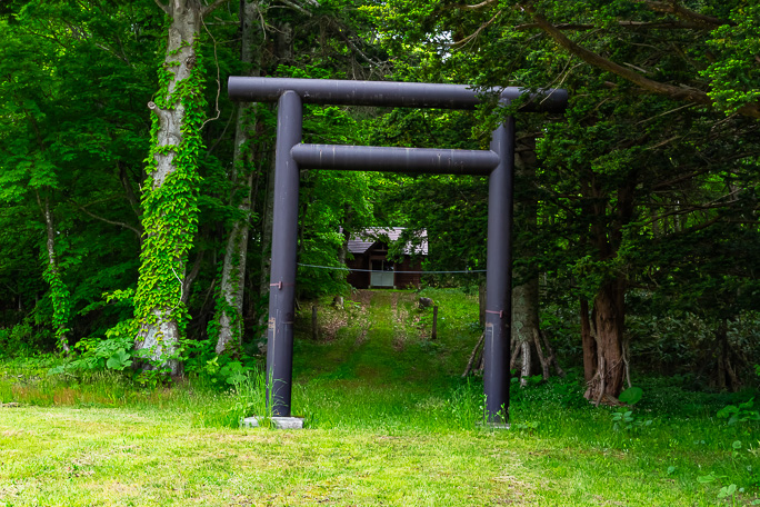 歌才集落にある歌才神社を参拝