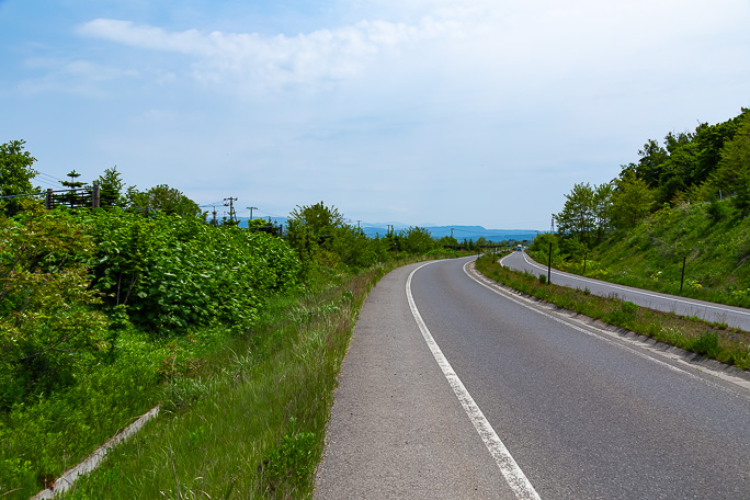 国道の拡幅工事によって西前田駅跡は消失していた