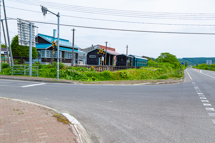 鉄道記念公園となった幌似駅跡