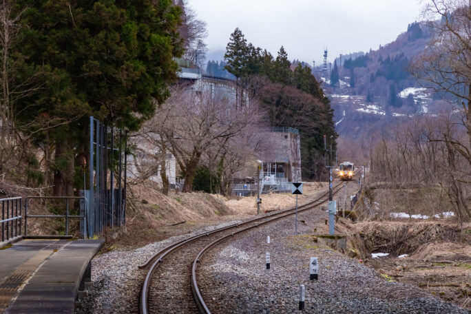 JR大糸線・北小谷駅（長野県：2026年3月）