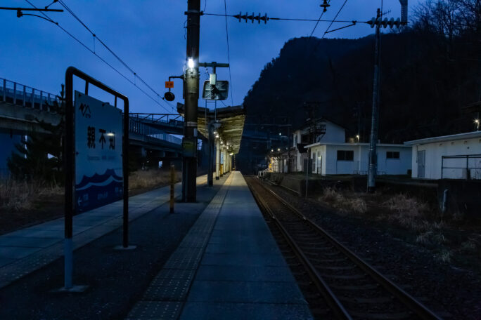 えちごトキめき鉄道日本海ひすいライン・親不知駅（新潟県：2026年3月）