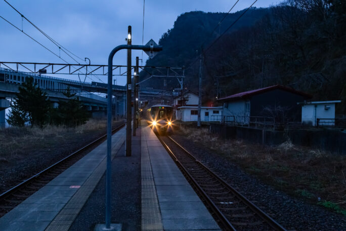 えちごトキめき鉄道日本海ひすいライン・親不知駅（新潟県：2026年3月）
