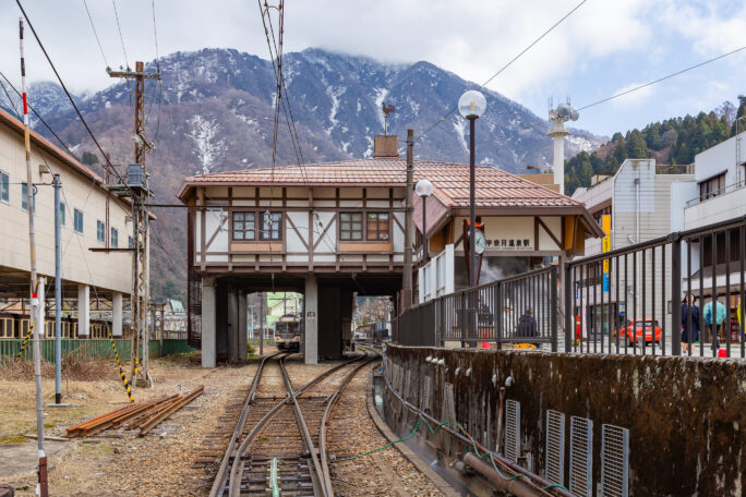 富山地方鉄道本線・宇奈月温泉駅（富山県：2026年3月）