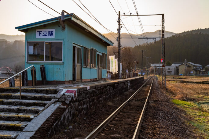 富山地方鉄道本線・下立駅（富山県：2026年3月）
