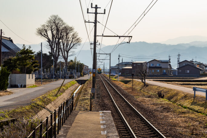 富山地方鉄道本線・若栗駅（富山県：2026年3月）