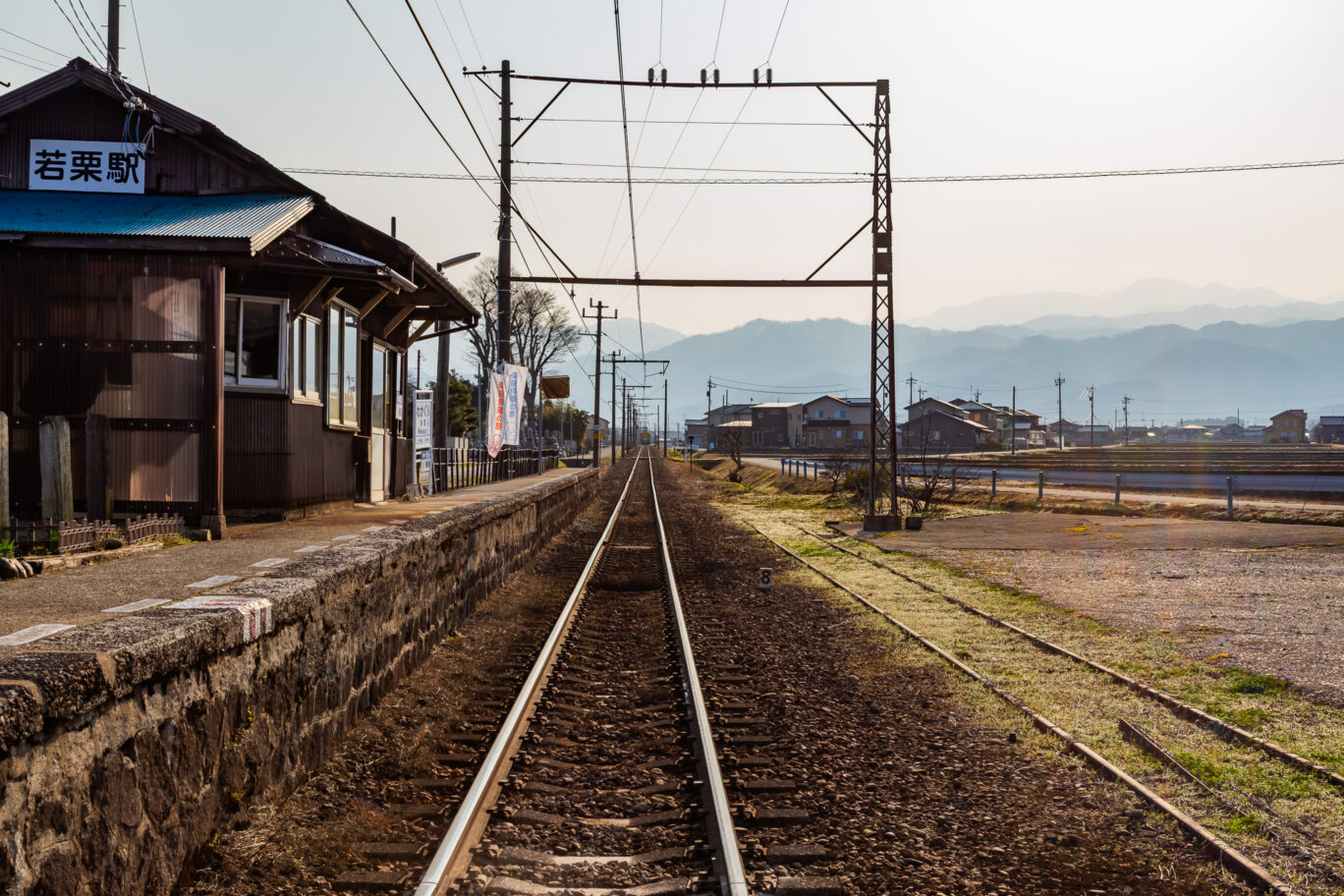 富山地方鉄道本線・若栗駅(富山県:2026年3月)
