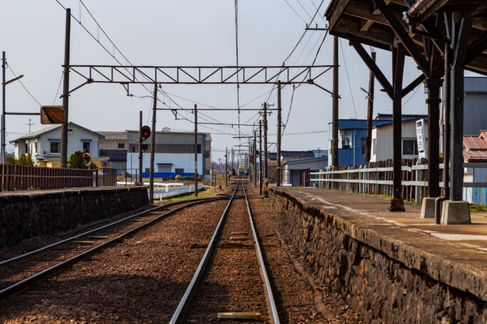 富山地方鉄道本線・電鉄石田駅（富山県：2026年3月）