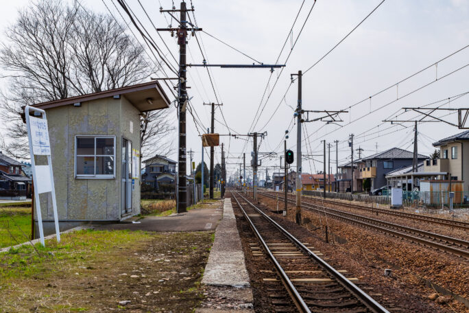 富山地方鉄道本線・越中中村駅（富山県：2026年3月）