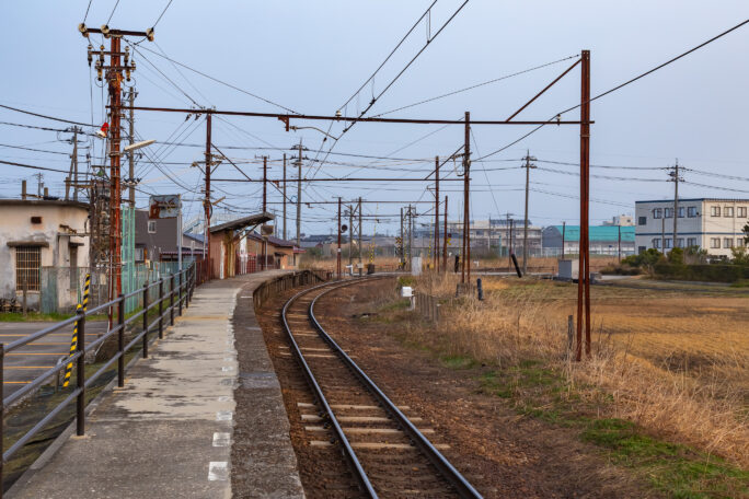 富山地方鉄道本線・西滑川駅（富山県：2026年3月）