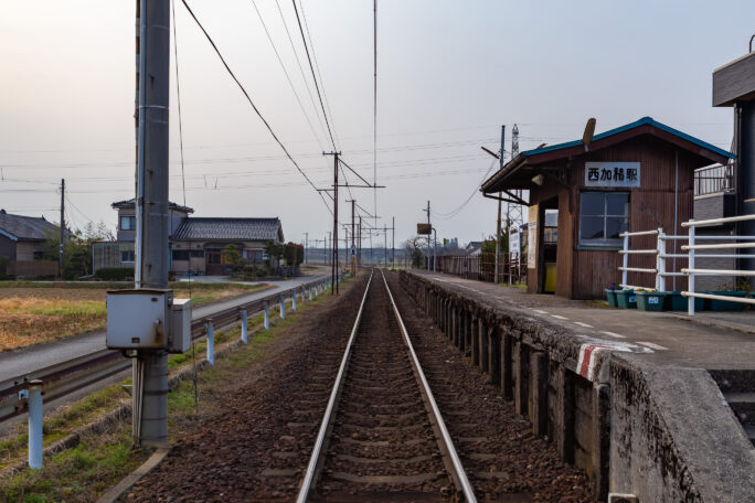 富山地方鉄道本線・西加積駅（富山県：2026年3月）