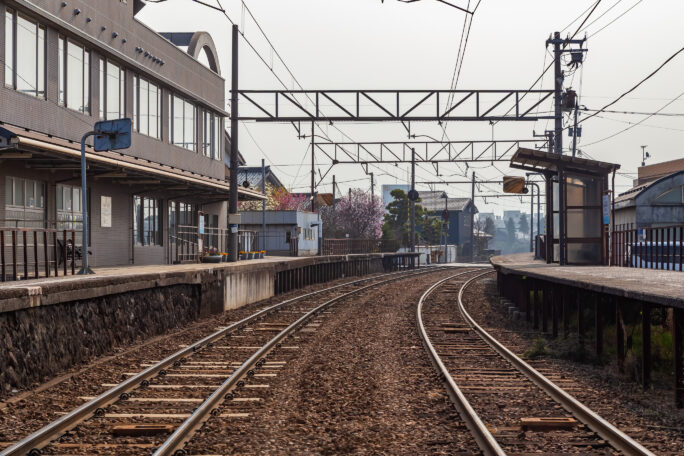 富山地方鉄道本線・越中舟橋駅（富山県：2026年3月）