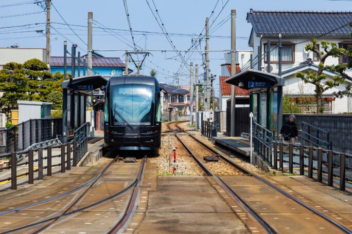富山地方鉄道富山港線・奥田中学校前駅（富山県：2026年3月）