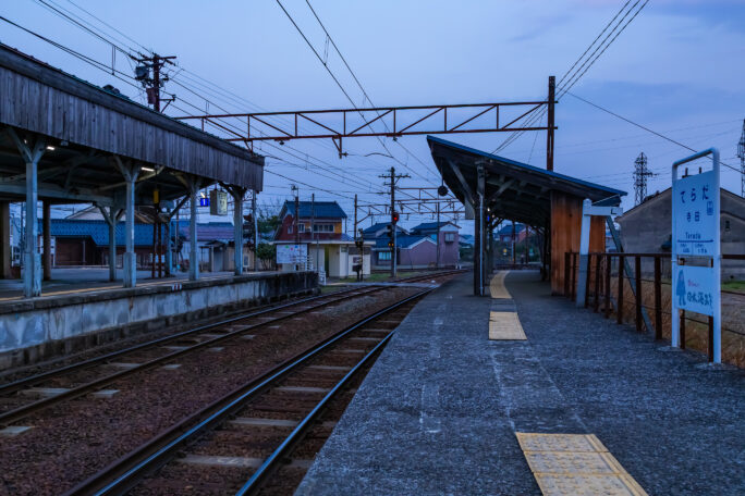 富山地方鉄道本線・立山線・寺田駅（富山県：2026年3月）