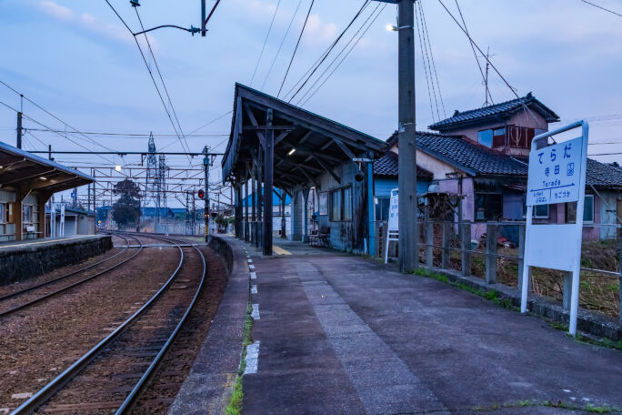 富山地方鉄道本線・立山線・寺田駅（富山県：2026年3月）