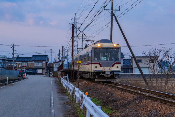 富山地方鉄道立山線・稚児塚駅（富山県：2026年3月）