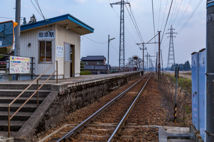 富山地方鉄道立山線・田添駅（富山県：2026年3月）