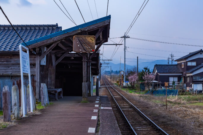 富山地方鉄道立山線・下段駅（富山県：2026年3月）