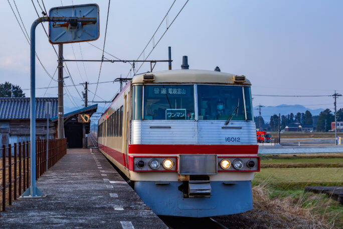 富山地方鉄道立山線・下段駅（富山県：2026年3月）