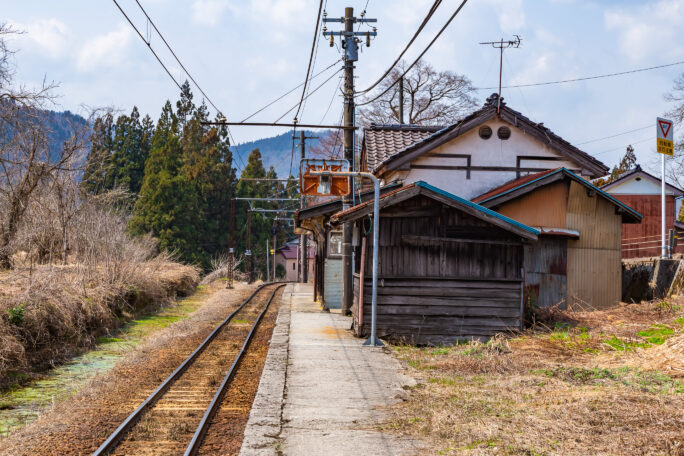 富山地方鉄道立山線・千垣駅（富山県：2026年3月）
