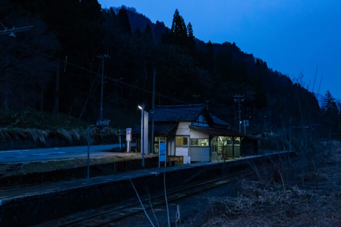 富山地方鉄道立山線・千垣駅（富山県：2026年3月）