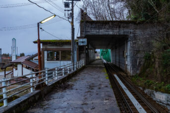 富山地方鉄道上滝線・大川寺駅(富山県:2026年3月)