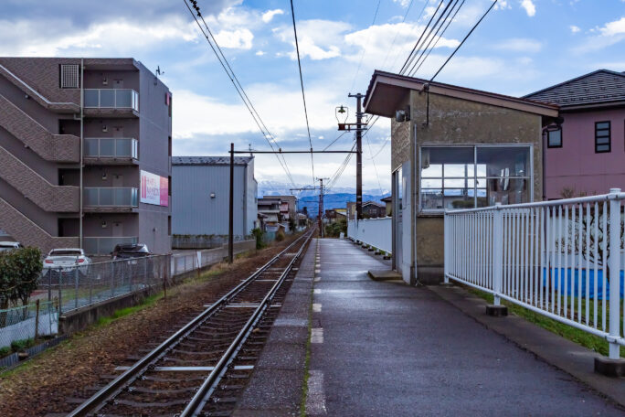 富山地方鉄道上滝線・朝菜町駅（富山県：2026年3月）