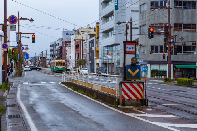 富山地方鉄道富山軌道線・上本町停留場（富山県：2026年3月）