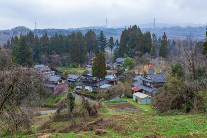 呉西・小矢部・論田集落付近（富山県：2026年4月）