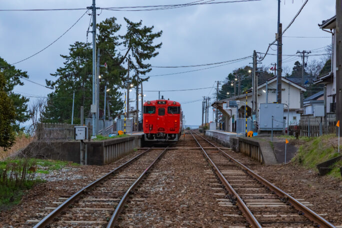 JR氷見線・雨晴駅（富山県：2026年4月）