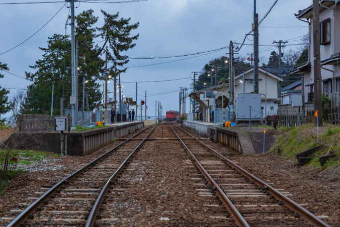 JR氷見線・雨晴駅（富山県：2026年4月）