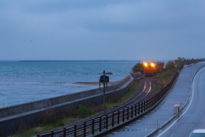 JR氷見線・雨晴駅付近（富山県：2026年4月）