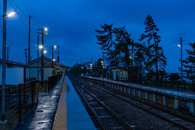 JR氷見線・雨晴駅（富山県：2026年4月）