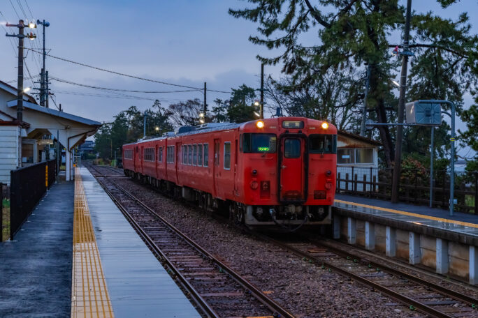 JR氷見線・雨晴駅（富山県：2026年4月）