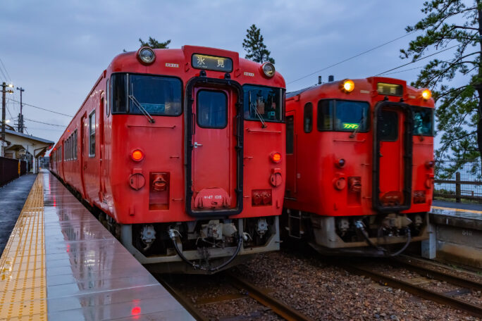 JR氷見線・雨晴駅（富山県：2026年4月）