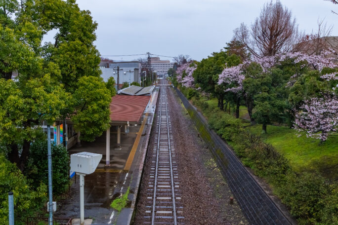JR氷見線・越中中川駅（富山県：2026年4月）