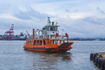富山地方鉄道射水線・新港東口駅跡・富山県営渡船・堀岡発着場（富山県：2026年4月）